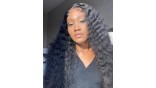 Virgin HD Lace Closure Deep Wave Human Hair Wig