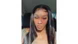 Virgin Human Hair Glueless 5x5 HD Lace Closure Straight Wig