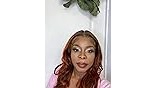 Uglam Ginger Highlight 4/350 13X4 Transparent Lace Front  Body Wave Wig Human hair