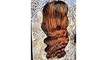 Highlight Ombre Lace Front Wig Human Hair Ginger Brown Mix  13x4  Lace Frontal Wigs 