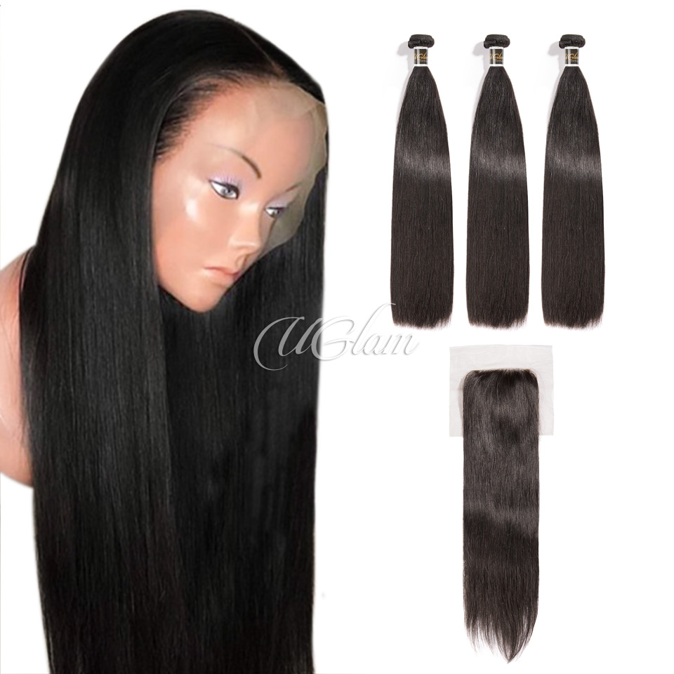 Virgin Hair Straight Virgin Hair Weave Closure Uglam