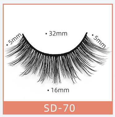 Uglam 100% Mink Hair 3D False Eyelashes